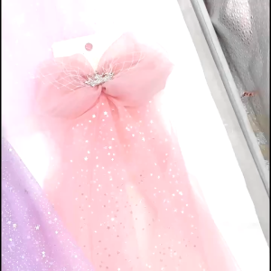 Kẹp tóc khăn voan công chúa siêu xinh cho bé gái