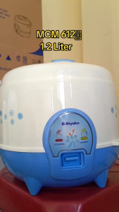Magic com MIYAKO 3 in 1 Rice Cooker 1.2 Liter MCM-612