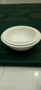 THỐ VÀNH BỘ TRẮNG THÔ - Bộ bàn ăn (3 phân loại: Thố vành 9 23cm thố vành 10 25cm thố vành 11 28cm) dùng đựng cơm canh