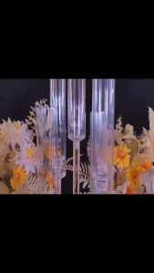Transparent Acrylic 5-head Candle Holder For Wedding Scene Hotel Western Restaurant Main Table Feast Banquet Birthday festival