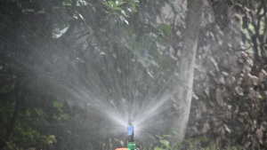 Béc tưới cây phun mưa thân xoay trục xoay chân 21mm