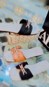PROMO SANDAL FLAT WANITA ZARA POLOS RANTAI KEKINIAN KOREAN STYLE KODE B4AHZ