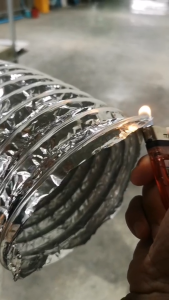 TMT-Flex ท่อลมอลูมิเนียมฟอยล์ชนิดยืดหยุ่นสูง ท่อฟอย์ด 20 นิ้ว ยาว 10 เมตร ท่อลมระบายอากาศ ท่อดูดควัน ท่อปล่อยควัน ท่อลมระบายอากาศ