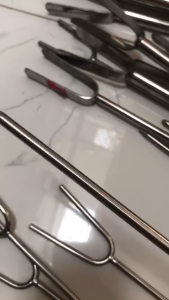 Chống cần câu máy inox đầu v dẹp dài 1m - 1m2 - Gác cần câu cá đặc rỗng chất lượng