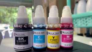 Mực máy in phun Canon G3800/G2800/G1800 Bộ Mực 4 Màu Cho Máy In Canon Mực In Màu Vàng Đỏ Đen Xanh - Lazada