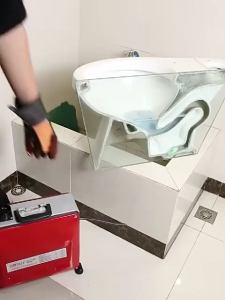 GQ-150 Household Electric drainage Pipe declogger Machine 2200W/2500W dredging snake Sewer Toilet Floor Drain Can Automatically Dredge Tool Declogging tools machine with Bold encryption spring