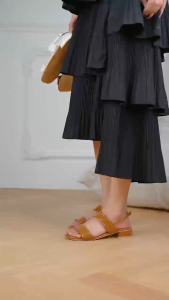 Womens Fashion Sandals Flat Slip-Ons Mules Black White Brown