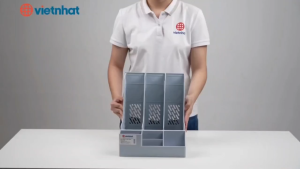 Khay tài liệu 3 ngăn nhựa VIỆT NHẬT 5680 - Ngăn đựng bút viết vật dụng văn phòng