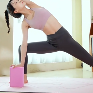 2PCS High Density Foam Yoga Block Yoga Brick Yoga Block Pilates Foam Fitness Exercise Stretching Indoor Tool Fitness  Yoga Blocks 瑜伽砖