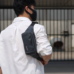 กระเป๋าคาดอก กันน้ำ หนัง PU ซับในโพลีเอสเตอร์