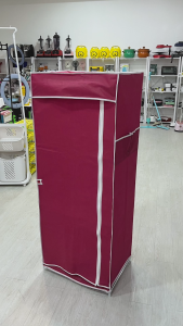 ตู้เสื้อผ้า 1บล็อค ตู้เสื้อผ้าDIY 1ราวแขวน1ช่องวาง ผ้ากันน้ำ ตู้เสื้อผ้าขนาดเล็ก