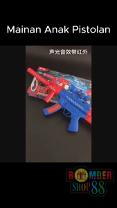 MAINAN ANAK PISTOLAN Magic Gun American Team Senapan Getar Senapan Pistol Toys Tembak Tembakan SUARA MUSIK LAMPU SINAR Magic Gun Mainan Anak Pintar Cerdas Cocok Untuk Kado Koleksi Ber SNI
