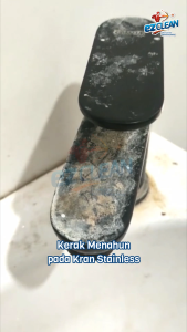 EZClean Stainless Cleaner 100ml Pembersih Kerak Membandel Pada Stainless Kran Kitchen Sink Pembersih Karat Besi Alumunium Chrome Mini Size