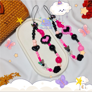 Gantungan HP Desain Unik & Stylish: Lanyard Aesthetic Korea & Black Pink