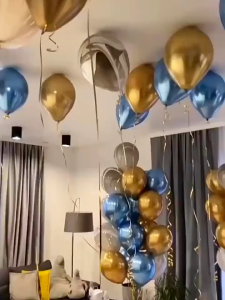 12 Inch 20/50/100 PCS Chrome Metallic Balloon Birthday Party Set Decoration Balloons For Birthday Party Needs Decorations Baby Shower Wedding Valentines Balloons Set
