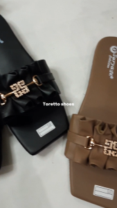 Sandal Selop Wanita Kerut Variasi / Sandal Selop wanita ujung kotak terbaru