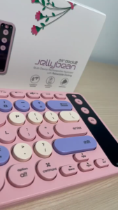 Alcatroz JellyBean AirDock 2 Bluetooth Wireless Rechargeable Keyboard with 12" Tablet Stand