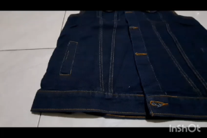 Rompi Jumbo Pria: Jaket Jeans Vest Bigsize Denim Dongker