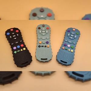 Mamibayi Mainan Teether Bayi Bentuk Remote Control Gigitan Lembut Teether Bayi