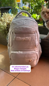 Gracey Bag 77147S/76947S/77247S Tas Ransel Sekolah Anak Perempuan / Remaja Silvergirl