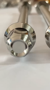 งานแกนล้อกลึงมือ หัวสนาม สีเงิน เลส แท้ 100% เวฟหน้า เวฟหลัง เวฟ125i โซนิค Dash Ls Lead Giorno PCX ราคาต่อชุด