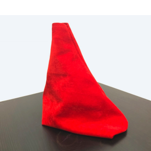 FIX-หุ้มหัวเกียร์รถยนต์-ของแต่งรถแบบ สีแดง JDM เกียร์รถทุกชนิด ถุงเกียร์ หนังอาคันทาร่าแท้ Mugen Spoon Honda Toyota