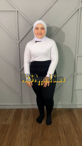 Celana Legging Wudhu Jumbo Basic Polos Muslimah