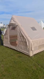 BIG Outdoor Camping Tent Waterproof Inflatable Tent Outdoor Camping Large Area Air Pump Family Multi Person Hut Tent