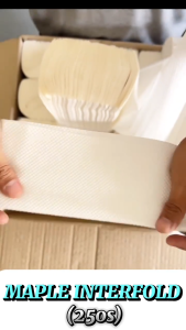 [FULLY PACK] Interfold Hand Towel Tissue/ Paper Hand Towel/ Virgin Pulp/ Towel Kitchen/ 200 pcs/1 Ply