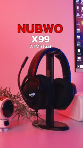หูฟังเกมมิ่ง Nubwo X99 USB 7.1 Virtual Surround sound R LED Lighting/L RGB Lighting มีโปรแกรมปรับแต่งเสียงได้ตามต้องการ ของแท้ประกันศูนย์ 2 ปี