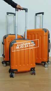 Edens SKY TRAVELLER SKY379 3-in-1 TSA Lock Luggage Glossy Suitcase Lightweight Leather Suitcase Trolley Case Strong (16Inch+20Inch+24Inch) - Fulfilled by Edens