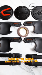 Paket Outer Cover Door Handle & Tank Cover Mobil Honda Mobilio Hitam Rline All Variant