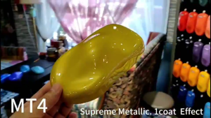 MT4 Austin Yellow Supreme Metallic Colour for Car Motor Aikka Aerosol Spray Botol 2K Paint Cat Bancuh Kuning Yamaha