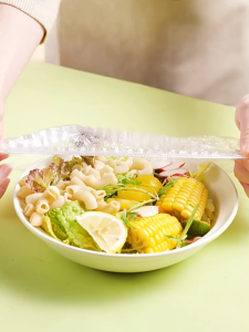 100pcs Disposable Bowl Cover Plastic Wrap Bag Food Grade Refrigerator Leftovers Fresh-Keeping Cover