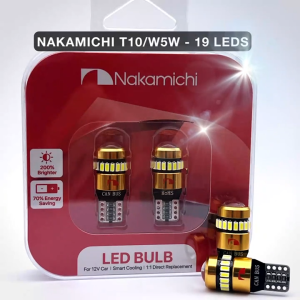 2PCS Nakamichi 19LED T10/W5W Canbus Car Parking Light Small Headlight Dome Light Trunk Light License Plate Light