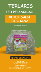 Bubuk Daun Jati Cina 100 gr Asli Good Quality Termurah
