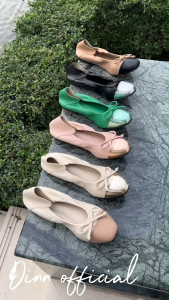 [ส่งเร็วพิเศษ!] dinn รุ่น คัชชูต่อหัว(DC003) คอเล็คชั่น2 รองเท้าคัชชูส้นเตี้ย รองเท้าแฟลต รองเท้าบัลเล่ต์ ไซส์ 36 - 43 รองเท้าแฟชั่น รองเท้าลำลอง ราคาหลักร้อยคุณภาพหลักพัน