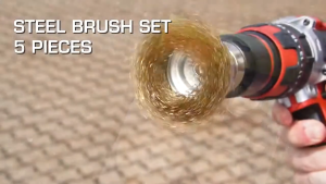 KEPALA MATA BOR GERINDA GURINDA GRINDA SIKAT MANGKOK PIRING TANGKAI KIPAS GEPENG KAWAT BAJA SAPU BULU KUNINGAN CRIMPED SHANK WIRE END CUP BRUSH ENDBRUSH MANGKOK PIRING TANGKAI GEPENG PEMBERSIH PENGHILANG PENGGOSOK PERONTOK NODA KARAT KARATAN CAT SET