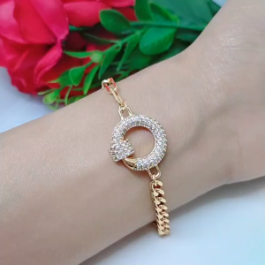 Gelang Jurai Titanium Tembaga Xuping Rodium Perhiasan Akseaoris Lapis Emas 1824 Karat