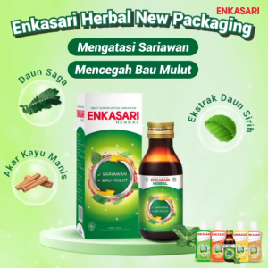 ENKASARI / OBAT KUMUR /MEMBANTU MENGURANGI SARIAWAN / MENYEGARKAN MULUT / MEMBANTU MENGURANGI BAU MULUT