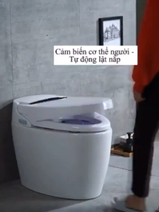 Liên Hệ FREESHIP Bồn cầu điện thông minh XIAOMI MI-03 phiên bản cao cấp đày đủ tính năng men nano tuyết chống bám dính nắp UF chông xước - Bảo Hành 5 Năm