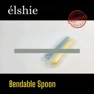 ELSHIE - Premium Silicone Bendable Baby Twin Spoons | Sendok Makan Bayi Lentur Bisa Ditekuk Mpasi