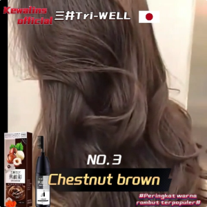 Tri-WEll Pewarna Rambut Cokelat Brown & Teh Hitam: Solusi Untuk Uban