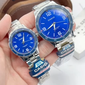 CA นาฬิกาผู้ชาย และ นาฬิกาผู้หญิง คาสิโอ รุ่น MTP-1291-1 สายนาฬิกา สแตนเลส ขนาด 38 มม และ 30 มม แถมกล่องคาสิโอฟรี