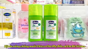 [HSD: 2027 - 2028] Xịt Đa Năng Gel Xịt Bảo Vệ Da Xua Muỗi Chicco NaturalZ 100ml Cho Mẹ Bầu và Em Bé Từ 2 Tháng Tuổi
