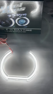 Bmw Head Lamp Style Angel Eyes Halo Ring Crystal DRL Light Led Universal Accessories