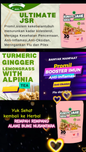 TEH KUNYIT JAHE SERAI LENGKUAS Ultimate JSR - Immune Booster / Jahe Kunyit Sereh Lengkuas / Asam Lambung Herbal/Wedang / rempah rimpang Herbal Berkhasiat 100% ALAMI ORGANIK HERBAL MINUMAN TEH REMPAH RIMPANG KESEHATAN
