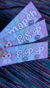 Unicorn Notebook Sticker Subject Label