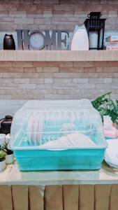 PST  ชุดคว่ำจานเพชรสยาม Size L ตัวสีขาว ฝาสีใส เพชรสยาม