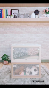 PST กล่องพลาสติกเก็บของอเนกประสงค์พับได้ ขนาด 70 ลิตร เพชรสยาม